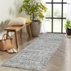 Textured Design Boho Living Room Low-Pile Area Rug Non Slip Soft Print Bedroom Rug Stain Resistant Playroom Carpet Office - 4 of 4