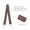 Wrapables Wide Adjustable Crossbody Handbag Strap, Women's Replacement Bag Strap for Purses, Red Starflower - image 4 of 4