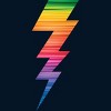 Adult Design By Humans Lightning Bolt Thunder Storm Pride By heybert00 Tank Top - 2 of 2