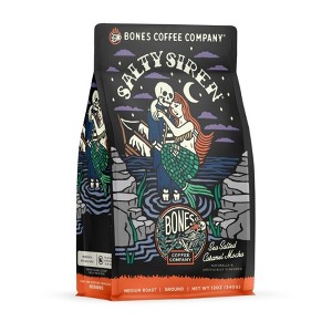 Bones Coffee Company Salty Siren Decaf 12 oz (Whole Bean) - 1 of 4