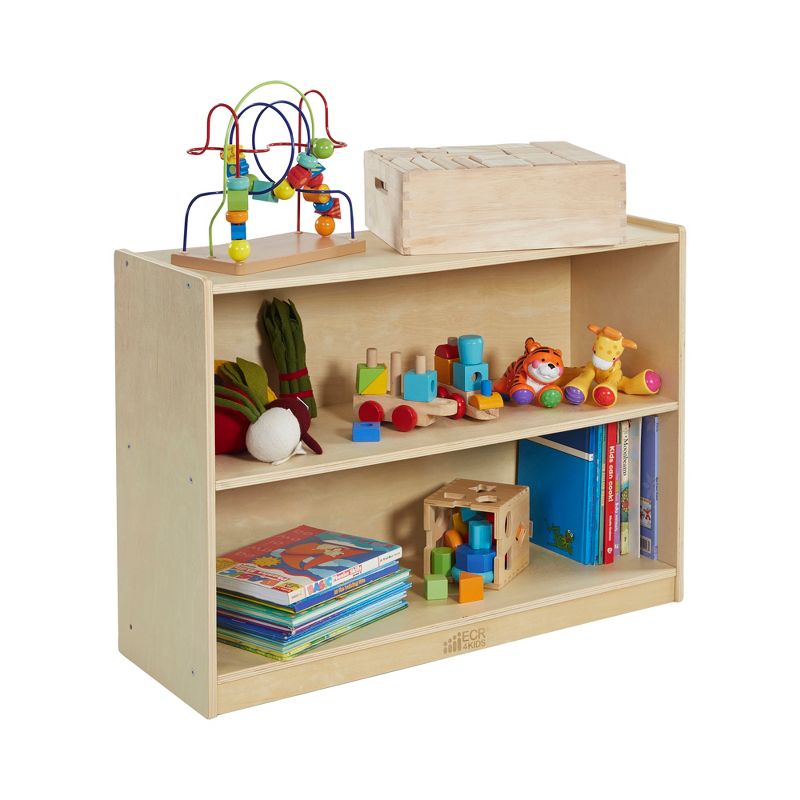 ECR4Kids 2-Shelf Mobile Storage Cabinet, Classroom Furniture, 4 of 12