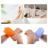 Unique Bargains Bath Massage Pad Back Scrubber Back Brush Exfoliate Feet Scrubber with Suction Cups TPR 2 Pcs - image 2 of 4