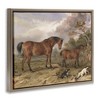 Stupell Industries Wild Dogs & Horses Traditional Floating Frame Canvas Art - 2 of 4