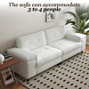 85" Modern 3-Seater Sofa, Adjustable Armrests, Plush Chenille Upholstery, Deep Seat & Button Tufted Back. For Living Room, Bedroom. Easy Assembly. - 3 of 4