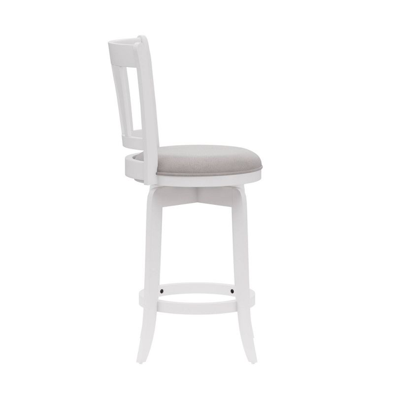 25.5&#34; Presque Isle Wood Swivel Counter Height Barstool White - Hillsdale Furniture, 6 of 14