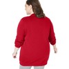 Woman Within Plus Size Fleece Baseball Jacket - 3 of 4