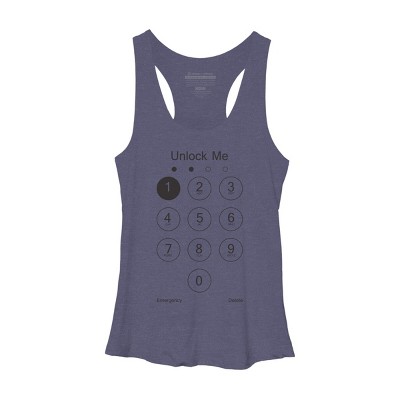 Women's Design By Humans Unlock Me By clingcling Racerback Tank Top