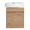 Bathroom Vanity Cabinet with Ceramic Basin Sink Top Soft Closing Door Solid Wood Bathroom Vanities Wall Mounted Bathroom Vanity Gloss - 4 of 4