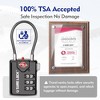LOCK TSA Compatible Travel Luggage Locks, Inspection Indicator, - 3 of 4
