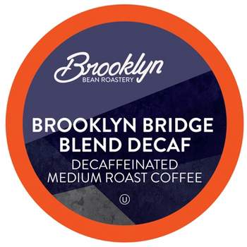 Brooklyn Beans DECAF Coffee Pods, Keurig K-Cup Brewers Compatible,Brooklyn Bridge,40 Count
