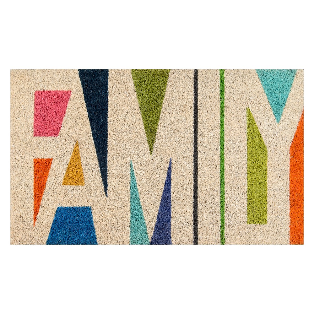 1'6inx2'6in Family Woven Door Mat - Novogratz By Momeni