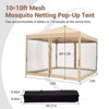 Outdoor Easy Pop-Up Screen Tent ,Canopy with Mesh Mosquito Netting Side Walls, Pop Up Tent,for camping, beach outings, craft fairs,10x10ft - 4 of 4