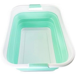 SAMMART 41L (10.8 gallons) Collapsible Plastic Laundry Washing Tub/Basket - 1 of 4
