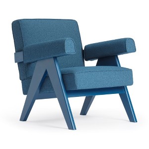 KLAREL Chandigarh Upholstered Armchair - 1 of 4