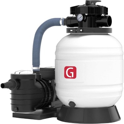 Pool Sand Filter Pump,Sand Filter With Pool Pump, 6-Way Valve, Swimming Pool Filtration Equipment