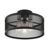Livex Lighting Industro 3 - Light Semi-Flush Mount in  Black/Brushed Nickel - 4 of 4