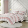 Gracie Mills Orson Classic Cotton Cabana Stripe Reversible Quilt Set - 2 of 4