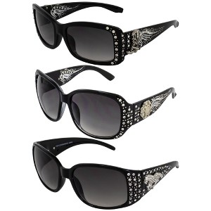3 Pairs of Global Vision Eyewear Belle Assortment Fashion Glasses with Smoke, Smoke, Smoke Lenses - 1 of 4