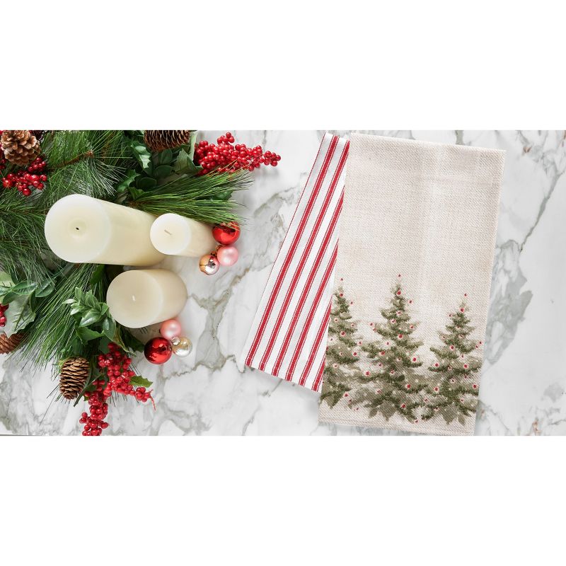 C&F Home 27" x 18" Winter Trees Christmas Holiday Machine Washable Embellished Flour Sack Kitchen Dish Towel Decor Decoration, 2 of 6