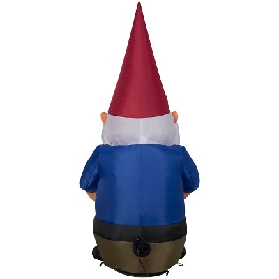 4 Ft. LED Christmas Gnome with Snowflake Hat Inflatable
