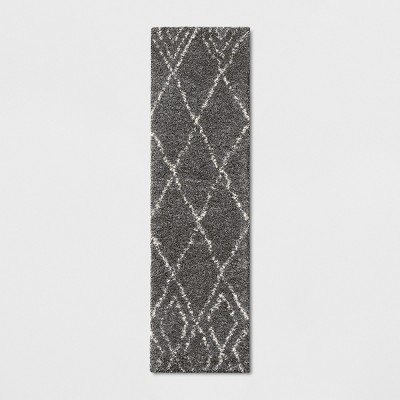 Diamond Patterned Shag Woven Rug - Threshold™