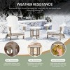 WestinTrends All-Weather Outdoor Patio Round Poly Adirondack Side Table - 3 of 4