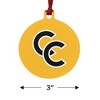 Colorado College Secondary Logo Aluminum Holiday Christmas Tree Ornament - 3 of 4
