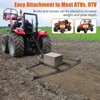 Drag Harrow Driveway Grader, Drag Harrow with Heavy Duty Chain, Grader Landscape Power Rake for Tractor, Mower - 2 of 4