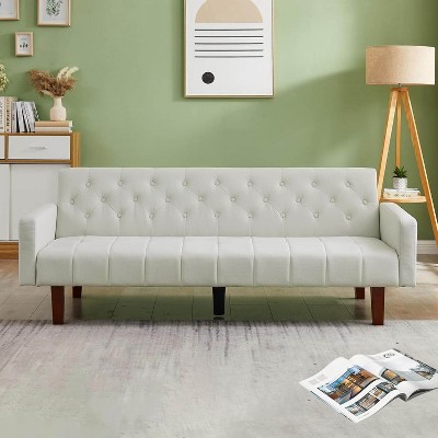 MyDepot Sofa Bed Convertible Futon Tufted Back Sleeper Couch 74.4 Inch