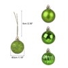Unique Bargains Acrylic DIY Craft Party Christmas Tree Ornament Hanging Balls 1.18" 24 Pcs - 2 of 4