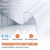 VEVOR Strip Curtain, 100' Length, 12" Width, 0.12" Thickness, Clear Smooth Plastic Door Strips, PVC Curtain Strip Door Bulk Roll - 3 of 4