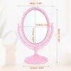 Unique Bargains Oval Shaped Double Sided 360° Rotating Makeup Mirror 1 Pc - 4 of 4