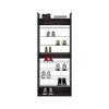 Vynxaria Modern Black Shoe Rack, Bedroom, Slim Design, Durable Materials - 2 of 4