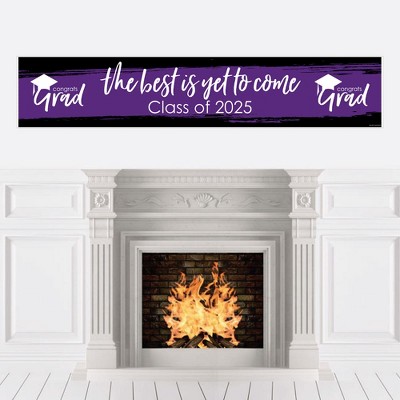 Big Dot of Happiness Purple 2025 Graduation Party Decorations Party Banner