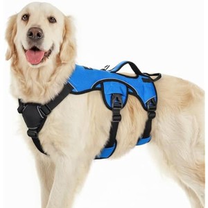rabbitgoo Escape Proof Dog Harness, Soft Padded Full Body Pet Harness, Reflective Adjustable  Dogs Walking Hiking Training, L, Blue - 1 of 1