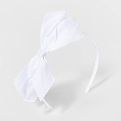 girls white headband