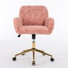 NicBex Adjustable Office Chair with Golden Metal Base,Modern Computer Chair,Swivel Upholstered Desk Chair for Adult, Student - 3 of 4