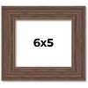PosterPalooza | 6x5 Wide Barnwood Picture Frame, UV Acrylic, 6 Finishes - Grey, Brown, White, and Black - 2 of 4