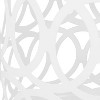 2pk Mellie Outdoor Round Iron Side Tables White - Christopher Knight Home: Elegant Cut Design, No Assembly Required - 2 of 4