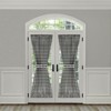 Kate Aurora Plaid Country Farmhouse French Door Curtain Panel With Matching Tieback - 3 of 4