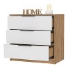 Lyngins Modern 3-Drawer Dresser,Chest of Drawers,Storage Furniture for Bedroom,Living Room - 4 of 4
