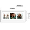 Americanflat 5.5x14 Collage Picture Frame - Fits Three 3x3 Photos or One 5.5x14 Photo - 2 of 4