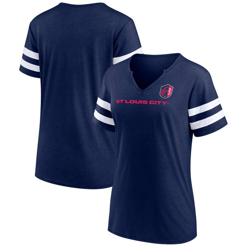 MLS St. Louis City SC Women&#39;s Split Neck Team Specialty T-Shirt, 1 of 4