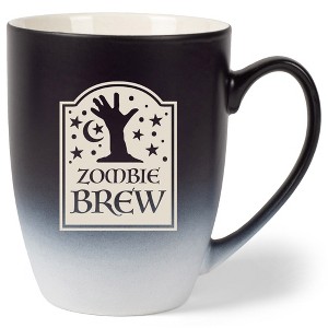 100 North Magic Potion 10 Ounce Black and White Two Toned Ombre, Comfortably Fits Your Hands, Ceramic Tea Coffee Cup Mug, Zombie Brew - 1 of 1