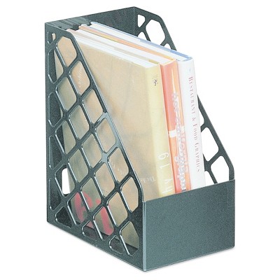 Universal Recycled Plastic Large Magazine File, 6 1/4 x 9 1/2 x 11 3/4, Black