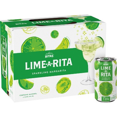 Ritas Lime-A-Rita Sparkling Margarita - 12pk/8 fl oz Cans