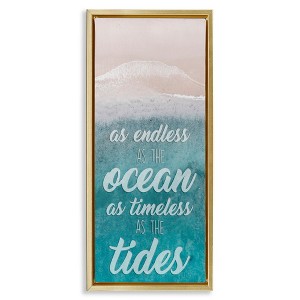 Stupell Industries Timeless As Tides Beach Phrase, 15" x 31" - 1 of 4