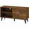 Sapphtopaz Modern TV Stand for TVs Up to 59" with 2 Storage Shelves Entryway Table with Storage Cabinet Wood TV Console for Living Room - 4 of 4
