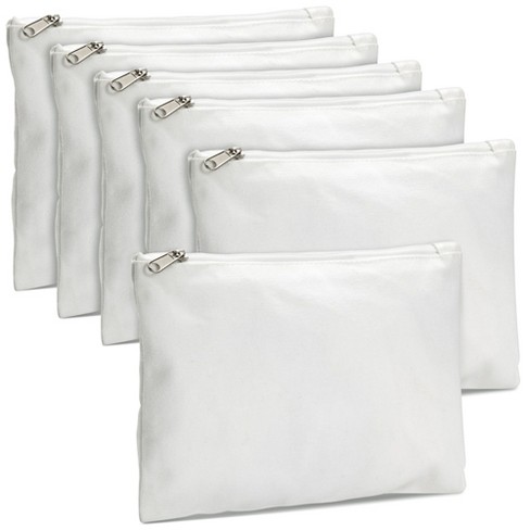 Bright Creations 6-pack White Makeup Bag Set With Zipper, Customizable  Canvas Pouches For Diy Crafts, Cosmetic Items, Stationary, Party Favors,  8x6 In : Target