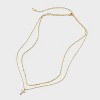 14K Gold Plated Cubic Zirconia Cross Pendant Necklace - A New Day™ Gold - 2 of 4
